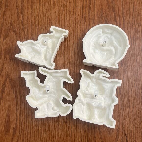 Vintage Burwood Wall Decor LOVE Bunny Rabbits Nursery Girl Boy Room Pink Blue - Picture 8 of 8